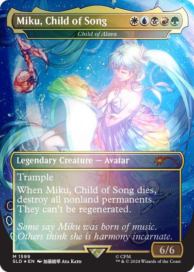 Miku Child of Song Child of Alara Rainbow Foil