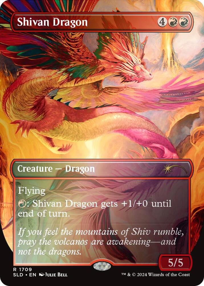 Shivan Dragon (Rainbow Foil) - Secret Lair Drop Series - Magic
