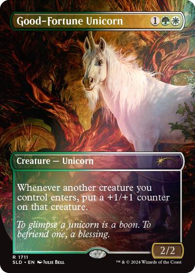Good Fortune Unicorn Rainbow Foil