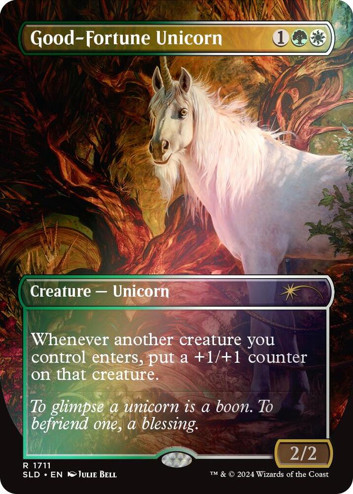 Good-Fortune Unicorn (Rainbow Foil) - Secret Lair Drop Series