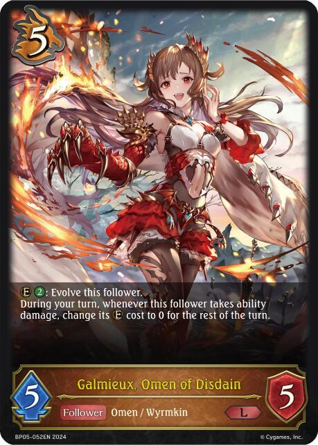 Galmieux, Omen of Disdain - BP05: Omens Eternal - Shadowverse