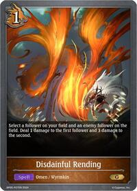 Disdainful Rending - P27 (Foil) - Shadowverse: Evolve BP05: Omens Eternal trading card