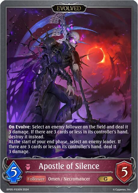 Apostle of Silence (Evolved) - P33EN (Foil)