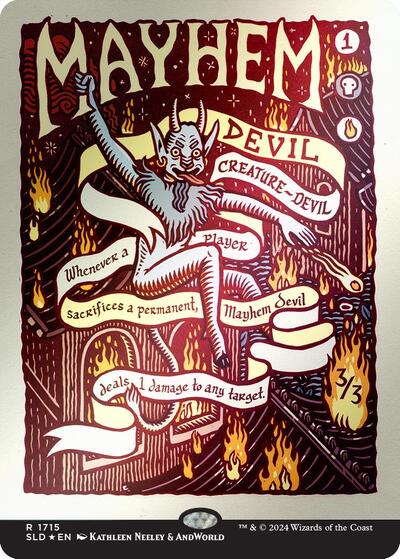 Mayhem Devil Rainbow Foil