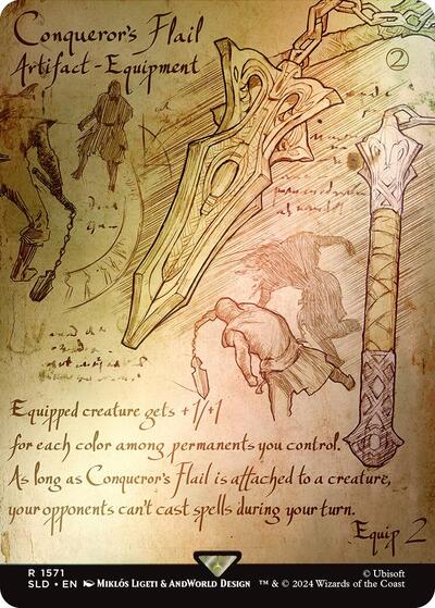 Conquerors Flail Rainbow Foil