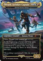 jackdaw mtg card Magic The Gathering - Bloomburrow - Savior Other Pirates you control get +1/+1 Admiral Beckett Brass (#1561) (borderless)