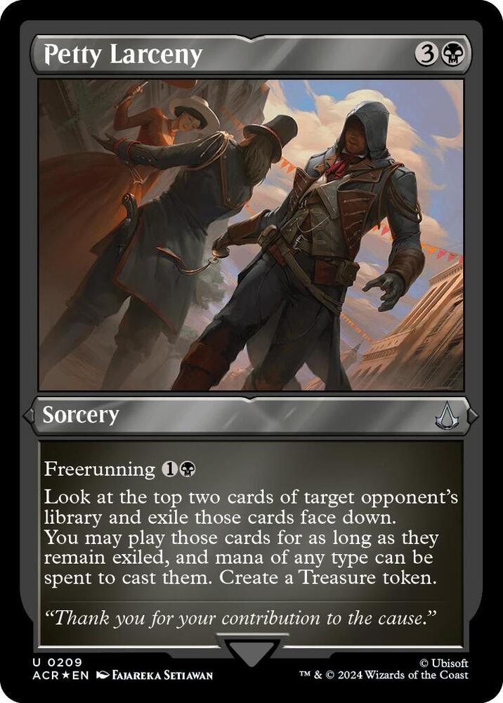 Petty Larceny (Foil Etched) 209 card