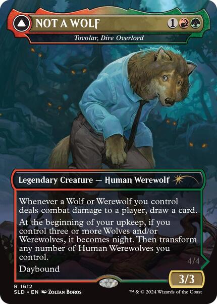 mtg プレイマット / not a wolf secret lair mtg プレイマット