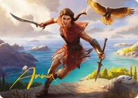 Kassandra, Eagle Bearer Art Card (Gold-Stamped Signature)