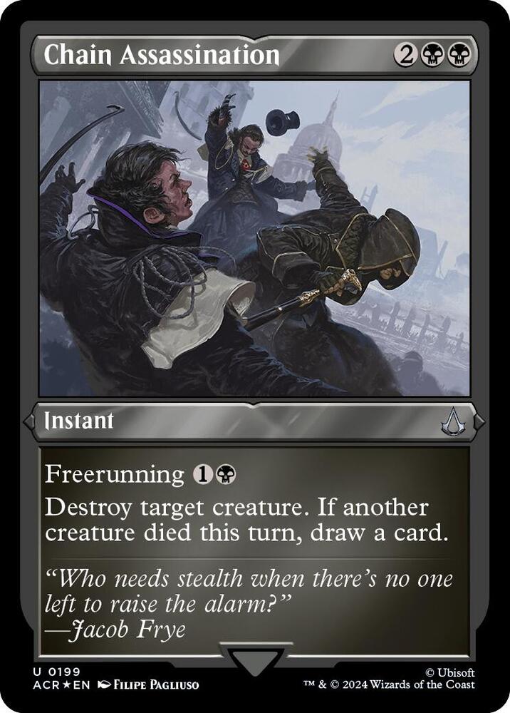 Chain Assassination (Foil Etched) - Universes Beyond: Assassin's