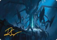 Yggdrasil, Rebirth Engine Art Card (Gold-Stamped Signature) - Art Series: Universes Beyond: Assassin's Creed - Magic: The Gathering card