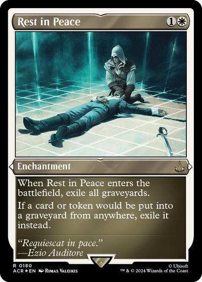 Rest in Peace Foil Etched