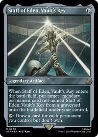 Staff of Eden, Vault's Key (Foil Etched)