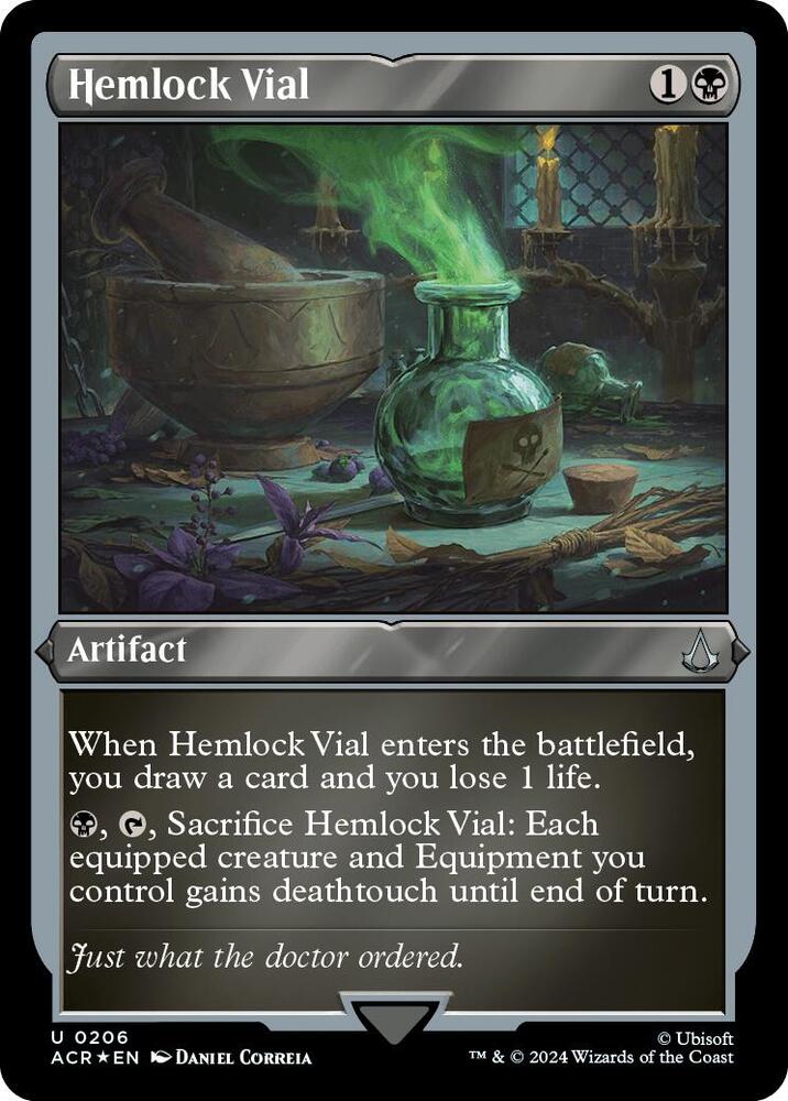 Hemlock Vial (Foil Etched) 206 card