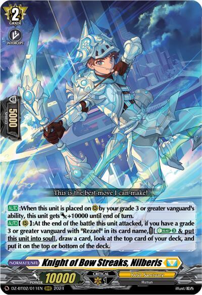 Knight of Bow Streaks, Nilberis - DZ-BT02: Illusionless Strife
