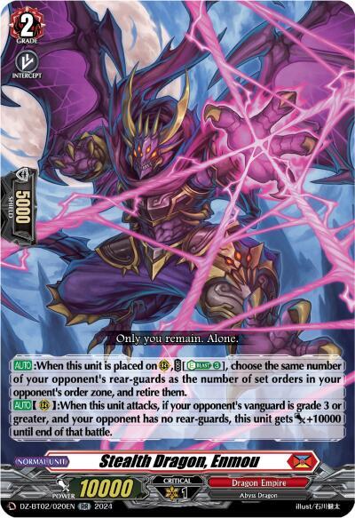Stealth Dragon, Enmou