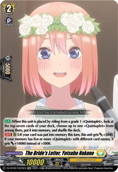 The Bride's Letter, Yotsuba Nakano (EXC)