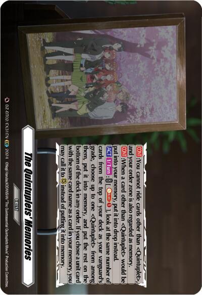 The Quintuplets' Memories (EXC)