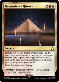 Reconstruct History - Universes Beyond: Assassin's Creed - Magic: The Gathering card