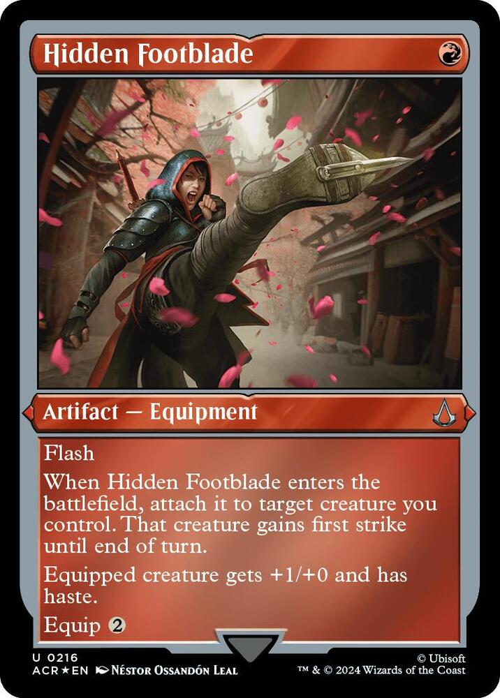 Hidden Footblade (Foil Etched) 216 card
