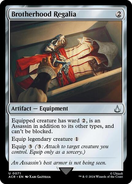 MtG Assassin's Creed Uncommon Brotherhood Regalia #71