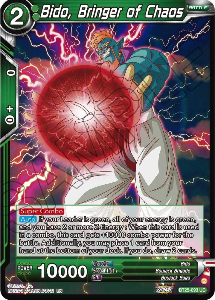 Bido, Bringer of Chaos #BT25-093 — Legend of the Dragon Balls