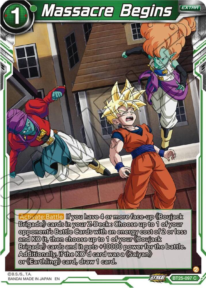 Massacre Begins #BT25-097 — Legend of the Dragon Balls