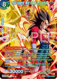 SS4 Vegeta, Wild Power of Justice (SPR) card art