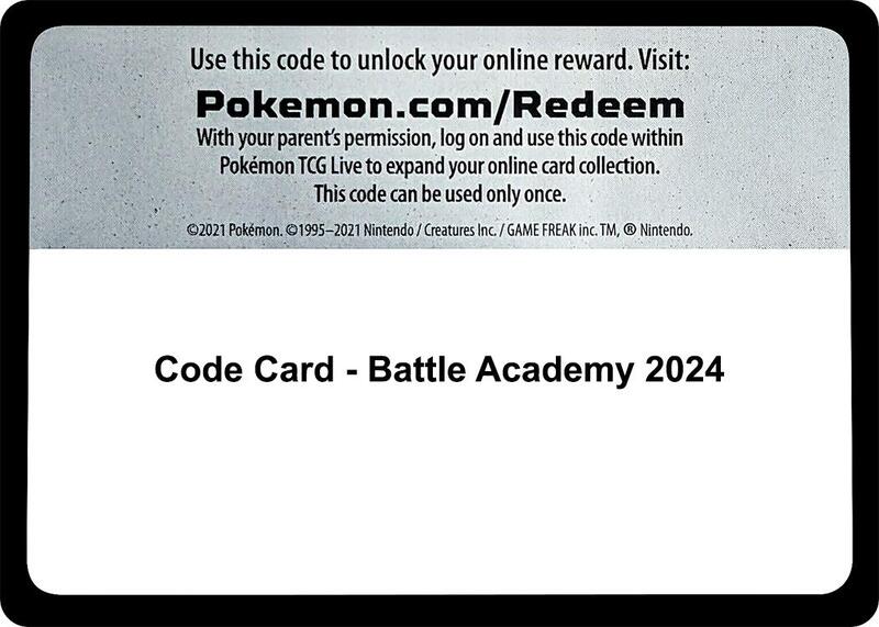 Code Card - Battle Academy 2024  from Battle Academy 2024