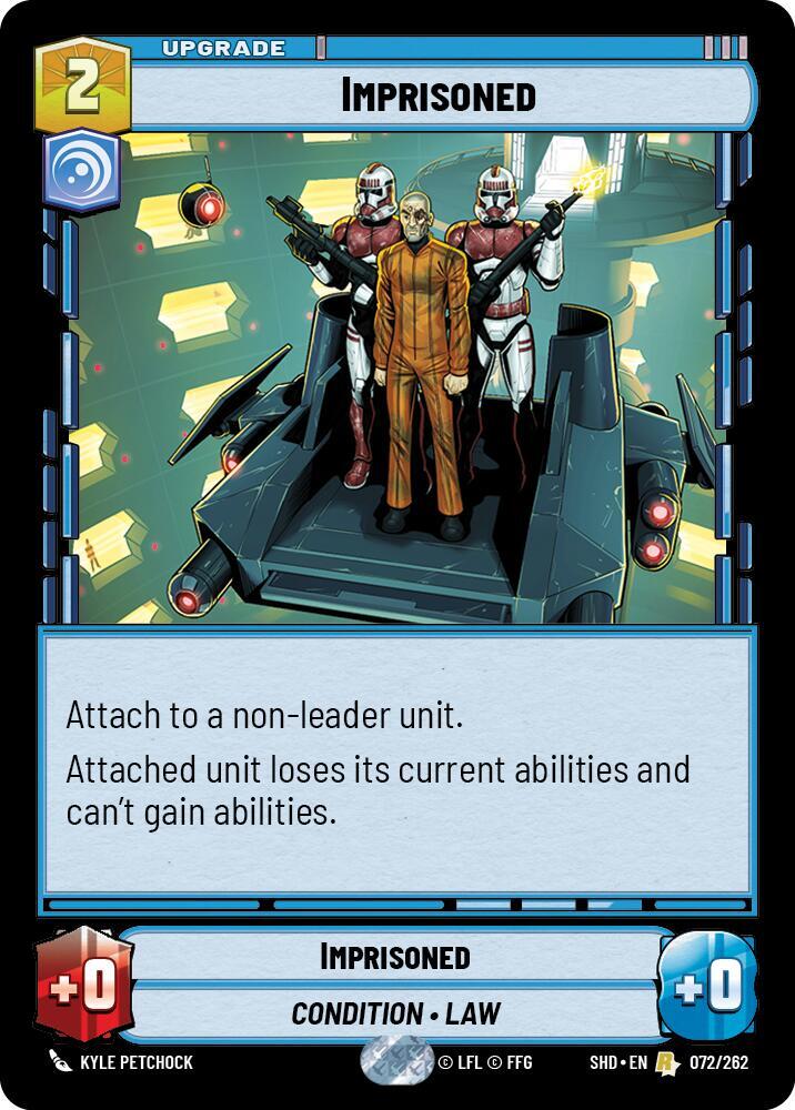 Imprisoned 072/262 card