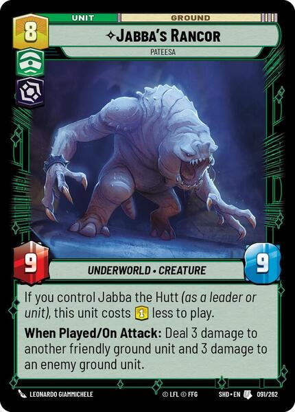 Jabba's Rancor - Pateesa - Shadows of the Galaxy - Star Wars