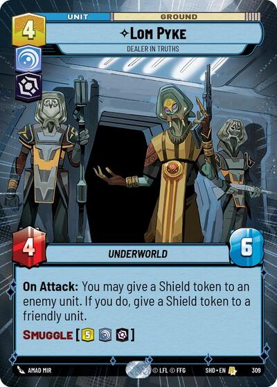 Lom Pyke - Dealer in Truths (Hyperspace) card