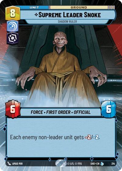 Supreme Leader Snoke - Shadow Ruler (Hyperspace) card
