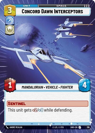 Concord Dawn Interceptors (Hyperspace) Shadows of the Galaxy card price