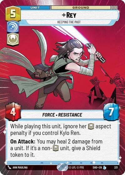 Rey - Keeping the Past (Hyperspace) card