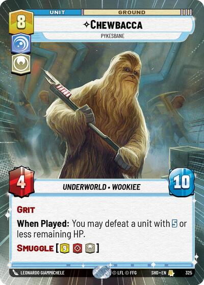 Chewbacca - Pykesbane (Hyperspace) Shadows of the Galaxy card price