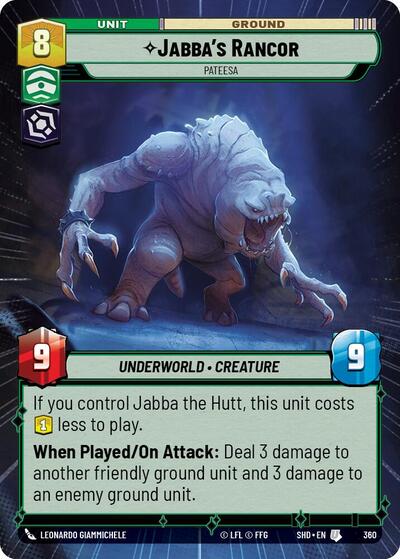 Jabba's Rancor - Pateesa (Hyperspace) card