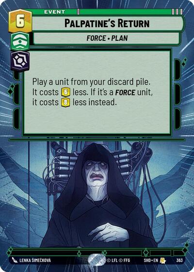 Palpatine's Return (Hyperspace) card