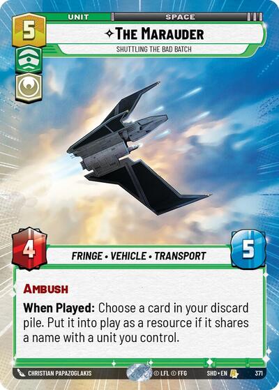 The Marauder - Shuttling the Bad Batch (Hyperspace) Shadows of the Galaxy card price