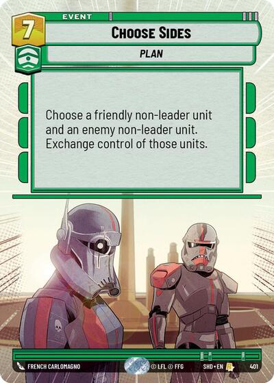 Choose Sides (Hyperspace) Shadows of the Galaxy card price