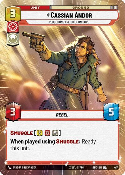 Cassian Andor - Rebellions Are Built On Hope (Hyperspace) Shadows of the Galaxy card price