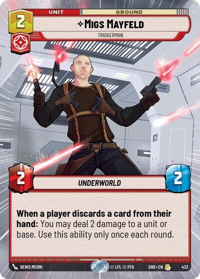 Migs Mayfeld - Triggerman (Hyperspace) Shadows of the Galaxy card price