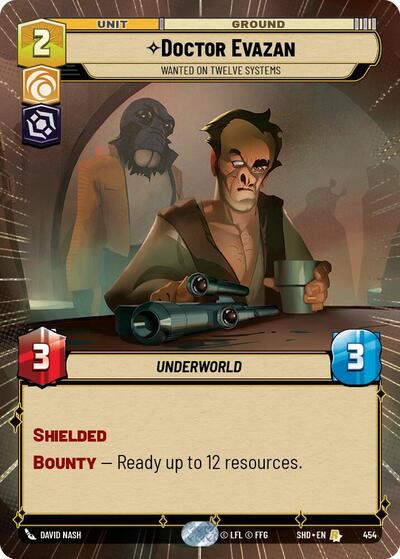 Doctor Evazan - Wanted on Twelve Systems (Hyperspace) Shadows of the Galaxy card price
