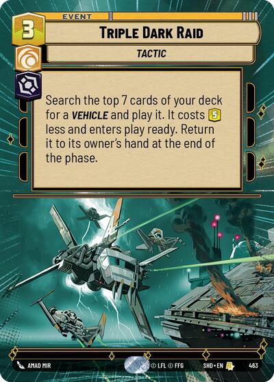Triple Dark Raid (Hyperspace) card