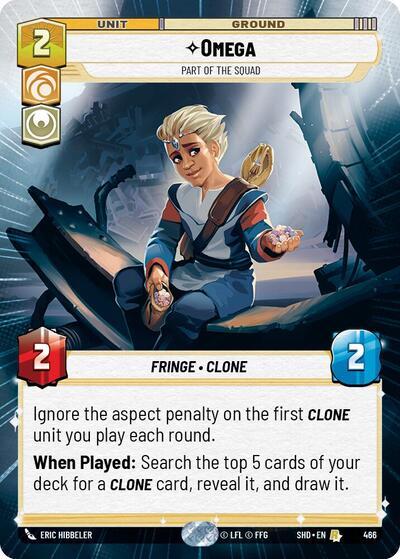 Omega - Part of the Squad (Hyperspace) Shadows of the Galaxy card price
