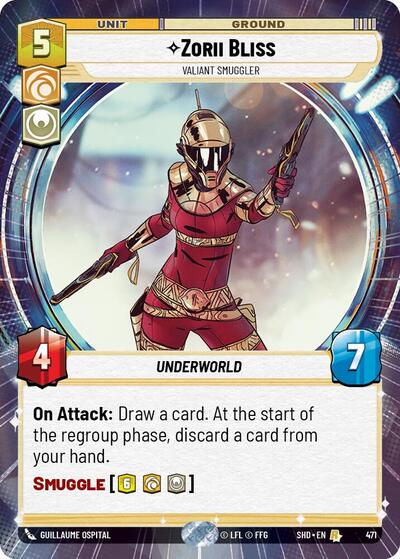 Zorii Bliss - Valiant Smuggler (Hyperspace) card