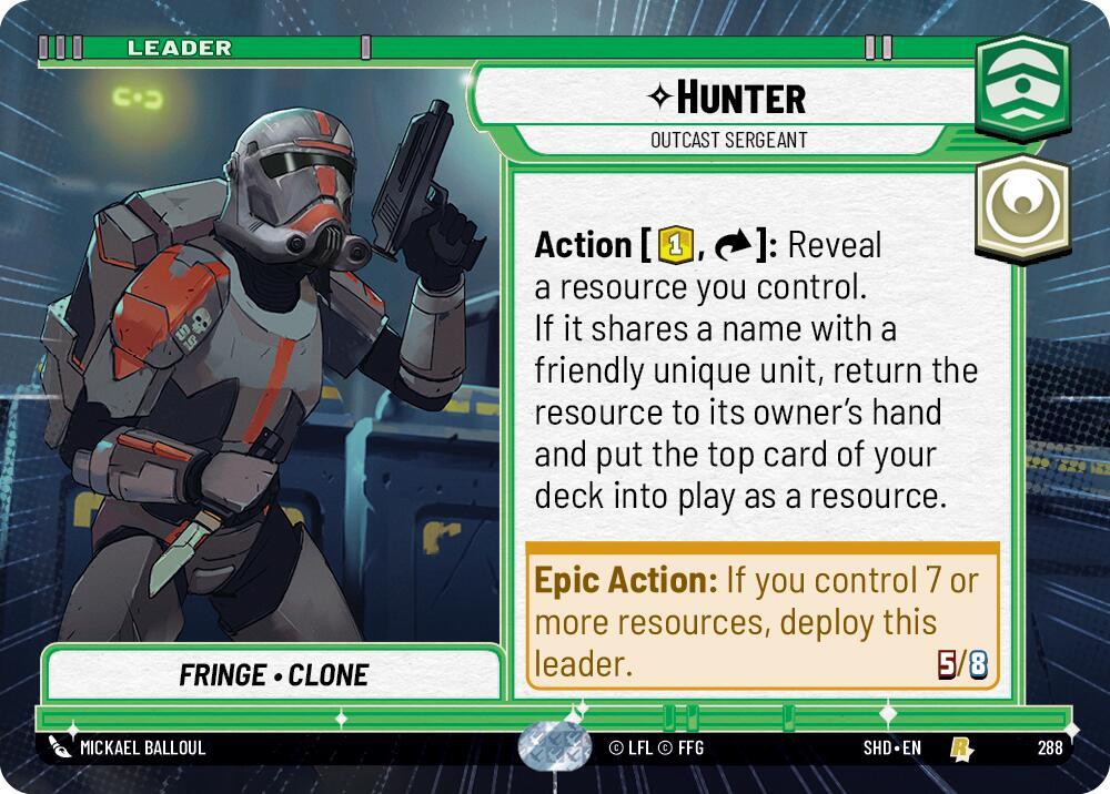 Hunter 288 card