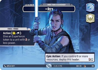 Rey - More Than a Scavenger (Showcase) Shadows of the Galaxy card price