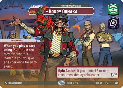 Hondo Ohnaka - That's Good Business (Showcase) Shadows of the Galaxy card price