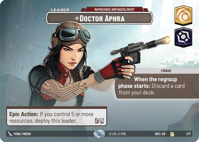 Doctor Aphra - Rapacious Archaeologist (Showcase) Shadows of the Galaxy card price